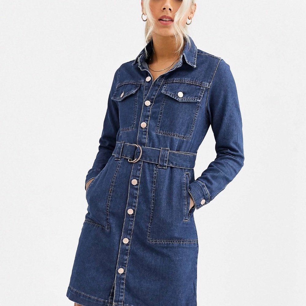 Long Sleeve Denim Dress